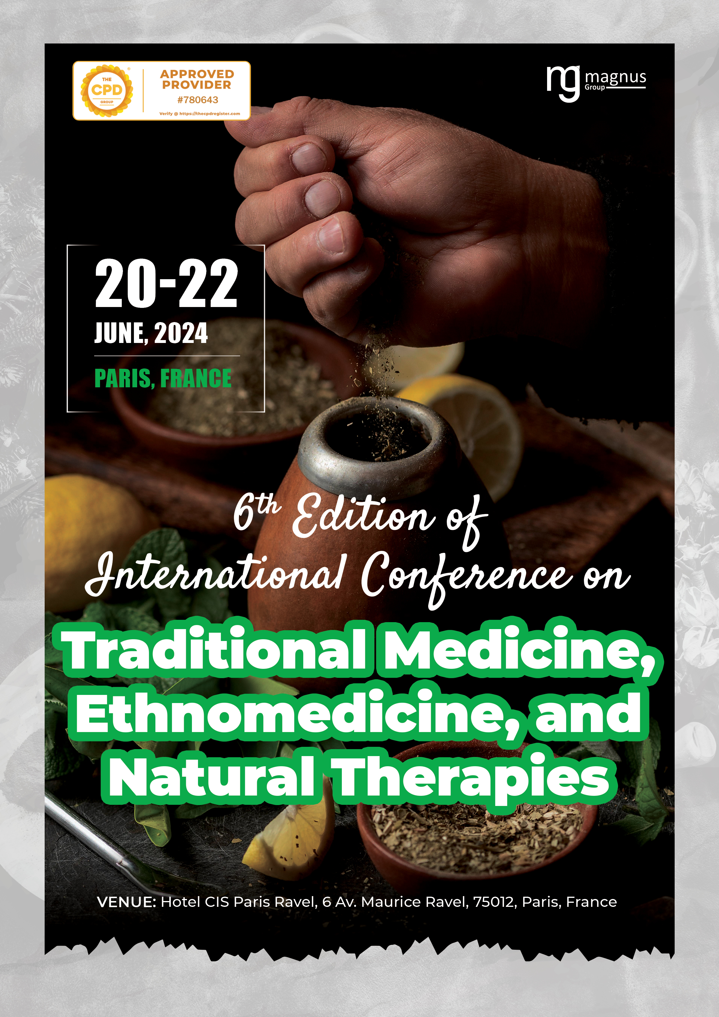 6th Edition of International Conference on Traditional Medicine, Ethnomedicine and Natural Therapies | Paris, France Book
